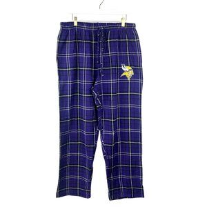 Concept Sports Pants Unisex Large Purple Plaid Minnesota Vikings Sleep Night